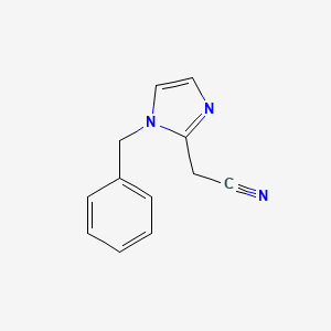 molecular formula C12H11N3 B1619614 (1-benzyl-1H-imidazol-2-yl)acetonitrile CAS No. 21125-22-4