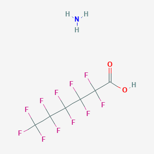 molecular formula C6H4F11NO2 B1619619 Ammonium undecafluorohexanoate CAS No. 21615-47-4