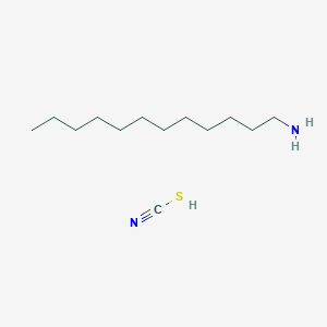 molecular formula C13H28N2S B1619620 Thiocyanic acid, compd. with 1-dodecanamine (1:1) CAS No. 22031-31-8