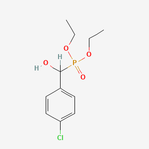 molecular formula C11H16ClO4P B1619622 Phosphonic acid, ((4-chlorophenyl)hydroxymethyl)-, diethyl ester CAS No. 20641-28-5