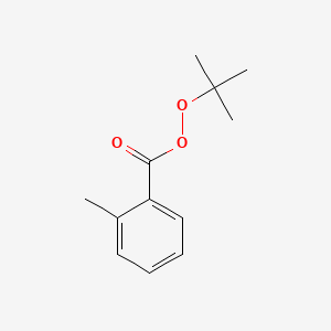 molecular formula C12H16O3 B1619623 Benzenecarboperoxoic acid, 2-methyl-, 1,1-dimethylethyl ester CAS No. 22313-62-8