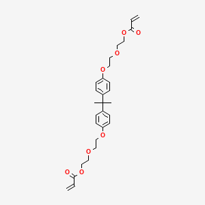 molecular formula C29H36O8 B1619630 (1-Methylethylidene)bis(4,1-phenyleneoxy-2,1-ethanediyloxy-2,1-ethanediyl) diacrylate CAS No. 56361-55-8