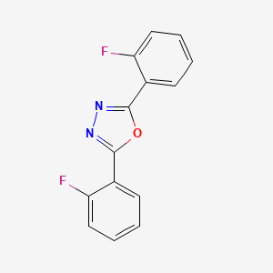 molecular formula C14H8F2N2O B1619645 2,5-Bis(2-fluorophenyl)-1,3,4-oxadiazole CAS No. 62681-98-5