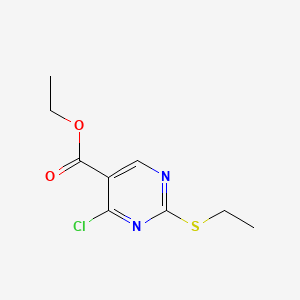 molecular formula C9H11ClN2O2S B1619647 Ethyl 4-chloro-2-(ethylthio)pyrimidine-5-carboxylate CAS No. 2223-96-3