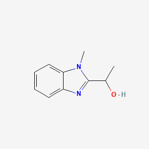 molecular formula C10H12N2O B1619648 1-(1-Methyl-2-benzimidazolyl)ethanol CAS No. 3319-28-6