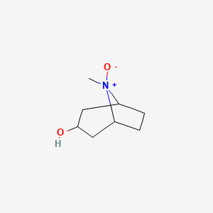 molecular formula C8H15NO2 B1619650 8-Aza-3-hydroxy-N-methylbicyclo(3.2.1)octane N-oxide dihydrate CAS No. 35772-43-1