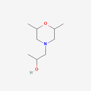 molecular formula C9H19NO2 B1619653 alpha,2,6-Trimethylmorpholin-4-ylethanol CAS No. 63295-51-2