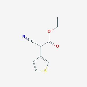 molecular formula C9H9NO2S B1619658 Ethyl 2-cyano-2-(3-thienyl)acetate CAS No. 21418-54-2