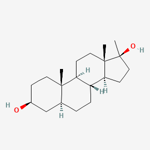 molecular formula C20H34O2 B1619661 17-Methyl-5alpha-androstane-3beta,17beta-diol CAS No. 641-83-8