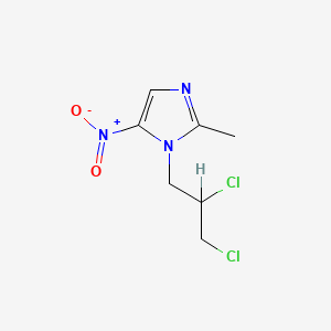 molecular formula C7H9Cl2N3O2 B1619669 1-(2,3-Dichloropropyl)-2-methyl-5-nitroimidazole CAS No. 53726-70-8