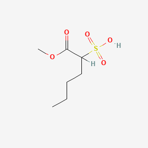 molecular formula C7H14O5S B1619674 1-Methyl 2-sulphohexanoate CAS No. 67633-91-4
