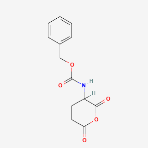molecular formula C13H13NO5 B1619680 N-Benzyloxycarbonyl-L-glutamic anhydride CAS No. 4124-76-9