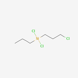 B1619683 Silane, dichloro(3-chloropropyl)propyl- CAS No. 54979-21-4