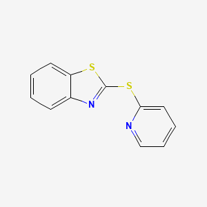 molecular formula C12H8N2S2 B1619686 2-(2-吡啶硫基)苯并噻唑 CAS No. 60786-69-8