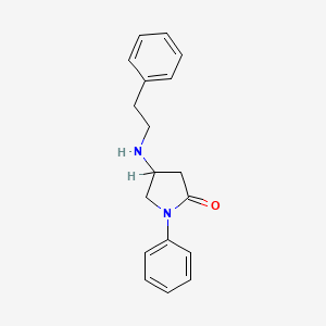 B1619694 4-(Phenethylamino)-1-phenylpyrrolidin-2-one CAS No. 6212-97-1