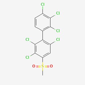 1,1'-Biphenyl, 2,2',3,3',4,6'-hexachloro-4'-(methylsulfonyl)-