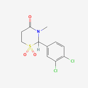molecular formula C11H11Cl2NO3S B1619738 Dichlormezanone CAS No. 5571-97-1