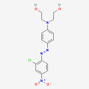 molecular formula C16H17ClN4O4 B1619748 Ethanol, 2,2'-[[4-[(2-chloro-4-nitrophenyl)azo]phenyl]imino]bis- CAS No. 3025-41-0
