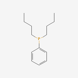 molecular formula C14H23P B1619765 Phosphine, dibutylphenyl- CAS No. 6372-44-7