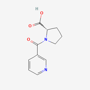molecular formula C11H12N2O3 B1619794 N-(Pyridine-3-carbonyl)-L-proline CAS No. 59834-37-6