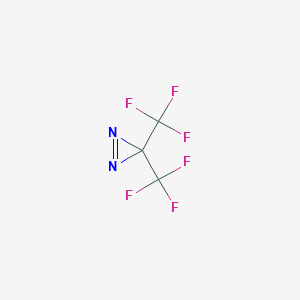 molecular formula C3F6N2 B1619807 3,3-Di(trifluoromethyl)diazirine CAS No. 3024-50-8