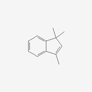 molecular formula C12H14 B1619811 1,1,3-Trimethyl-1H-indene CAS No. 2177-45-9