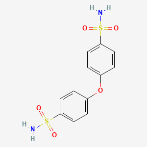 molecular formula C12H12N2O5S2 B1619861 Bencenosulfonamida, 4,4'-oxibis- CAS No. 7566-41-8