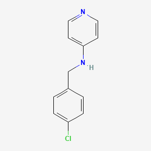 molecular formula C12H11ClN2 B1619865 N-[(4-chlorophenyl)methyl]pyridin-4-amine CAS No. 13159-80-3