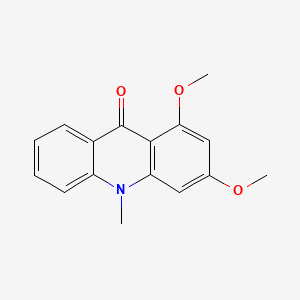 molecular formula C16H15NO3 B1619866 1,3-二甲氧基-10-甲基-9(10H)-吖啶酮 CAS No. 13082-10-5