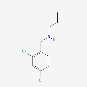 molecular formula C10H13Cl2N B1619868 Benzenemethanamine, 2,4-dichloro-N-propyl- CAS No. 39180-81-9
