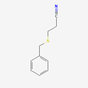 molecular formula C10H11NS B1619891 3-(Benzylsulfanyl)propanenitrile CAS No. 5601-23-0