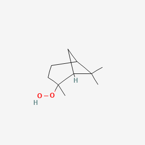 molecular formula C10H18O2 B1619893 4-Hydroperoxy-4,6,6-trimethylbicyclo[3.1.1]heptane CAS No. 5405-84-5
