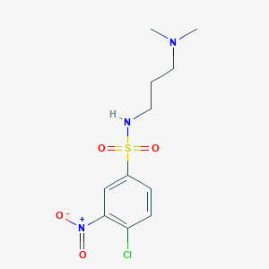 molecular formula C11H16ClN3O4S B1619898 4-氯-N-[3-(二甲氨基)丙基]-3-硝基苯-1-磺酰胺 CAS No. 53803-81-9