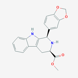 molecular formula C20H18N2O4 B016199 (1R,3R)-Methyl-1,2,3,4-tetrahydro-1-(3,4-methylenedioxyphenyl)-9H-pyrido[3,4-b]indole-3-carboxylate CAS No. 171596-41-1