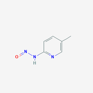 molecular formula C6H7N3O B161990 N-(5-methylpyridin-2-yl)nitrous amide CAS No. 126209-21-0