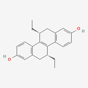 molecular formula C22H24O2 B1619929 (R,R)-cis-Diethyl tetrahydro-2,8-chrysenediol CAS No. 221368-54-3