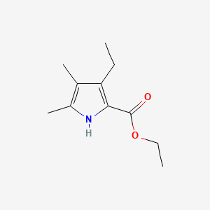 molecular formula C11H17NO2 B1619932 Ethyl 3-ethyl-4,5-dimethyl-1H-pyrrole-2-carboxylate CAS No. 34549-93-4