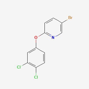 molecular formula C11H6BrCl2NO B1619941 Pyridine, 5-bromo-2-(3,4-dichlorophenoxy)- CAS No. 99902-96-2