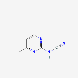 molecular formula C7H8N4 B1619948 (4,6-二甲基嘧啶-2-基)氰胺 CAS No. 55474-90-3