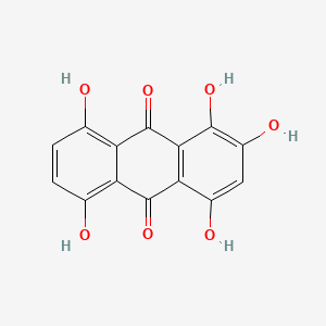 molecular formula C14H8O7 B1619960 1,2,4,5,8-Pentahydroxyanthracene-9,10-dione CAS No. 5413-65-0