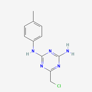 molecular formula C11H12ClN5 B1619964 6-(氯甲基)-N-(4-甲基苯基)-1,3,5-三嗪-2,4-二胺 CAS No. 99860-36-3