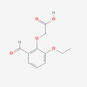 molecular formula C11H12O5 B1619967 （2-乙氧基-6-甲酰苯氧基）乙酸 CAS No. 141126-82-1
