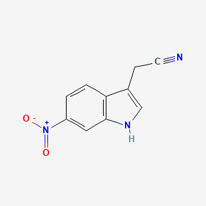 molecular formula C10H7N3O2 B1619981 1h-Indole-3-acetonitrile, 6-nitro- CAS No. 7255-88-1