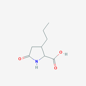 molecular formula C8H13NO3 B1619987 5-Oxo-3-propylpyrrolidine-2-carboxylic acid CAS No. 2446-07-3