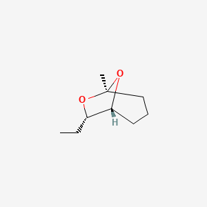 molecular formula C9H16O2 B1619995 (1R,5S,7S)-7-ethyl-5-methyl-6,8-dioxabicyclo[3.2.1]octane CAS No. 22625-19-0