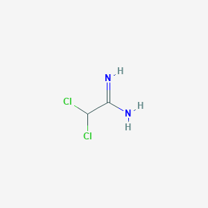 molecular formula C2H4Cl2N2 B1620031 2,2-Dichloroethanimidamide CAS No. 44301-22-6
