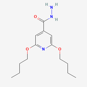 molecular formula C14H23N3O3 B1620044 2,6-Dibutoxyisonicotinic acid hydrazide CAS No. 57803-54-0