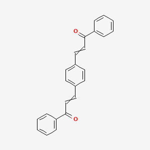 molecular formula C24H18O2 B1620069 2-Propen-1-one, 3,3'-(1,4-phenylene)bis[1-phenyl- CAS No. 3251-38-5