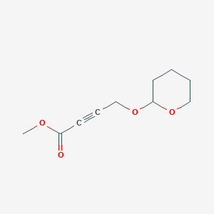 molecular formula C10H14O4 B1620071 Methyl 4-(tetrahydro-2H-pyran-2-yloxy)-2-butynoate CAS No. 69511-49-5