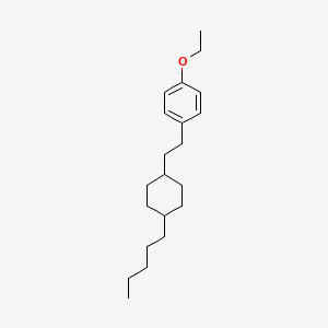 molecular formula C21H34O B1620085 1-Ethoxy-4-[2-(4-pentylcyclohexyl)ethyl]benzene CAS No. 84360-93-0